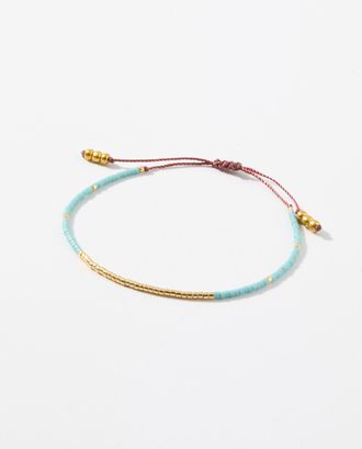 Simons Womens Mini-bead cord bracelet