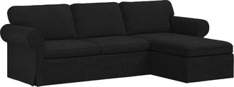 vidaXL Sof&aacute; Negro 245 X 138 X 80 Cm Tela Vidaxl
