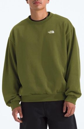 The North Face Oversize Evolution Simple Dome Crewneck Sweatshirt in Woodland Green at Nordstrom, Size Xx-Large