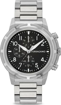 Ferragamo Orologio Gancini 44mm - Nero