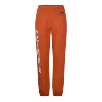 Heron Preston Womens CTNMB Tape Sweatpants in Orange - Size 10 UK