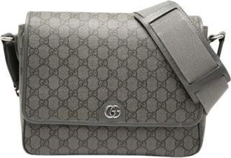 Gucci Pre-owned Cross Body Bags, female, Gray, Size: ONE SIZE Pre-owned Vintage Crossbody Bag
