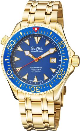 Gevril Group Hudson Yards Automatic Blue Dial Mens Watch 48805