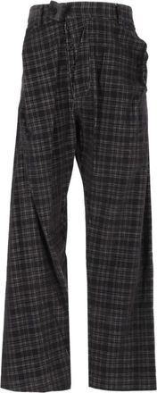 Vivienne Westwood Straight Drunken Broeken - Heren - Wijde Broeken - Grijs - XL - Katoen - Broeken