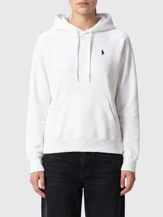 Polo Ralph Lauren Felpa relaxed fit in misto cotone con cappuccio e logo