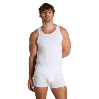 Bruno Banani T-Shirt BRUNO BANANI ANTISTRESS 2.0, Herren, Gr. XXL, wei&szlig;, Rippware, Obermaterial: 90% Polyamid, 10% Elasthan, unifarben, Basic schmal h&uuml;ftbedeckend,