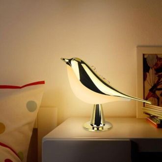 OEM Lampada Da Comodino Wireless A Forma Di Uccello: Ricaricabile Tramite Usb, Con Luminosit&agrave; Regolabile Al Tocco E Diffusore Di Oli Essenziali, Ideale Pe