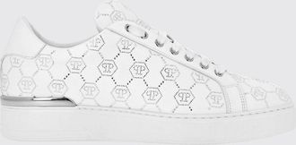 Philipp Plein Sneakers in pelle con Hexagon di strass