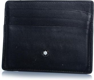Montblanc zwart leren kaartenhouder