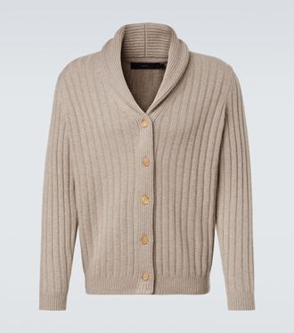 arch4 Mr Denver ribbed-knit cashmere cardigan