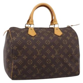 Louis Vuitton Pre-owned Monogram Canvas Hand Bag - Dames - Pre-owned - Bruin - Maat: ONE Size Leer