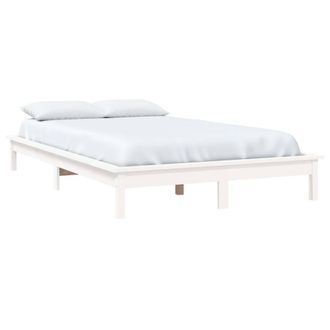 Berkfield Home Beautiful Bed Frame White 160x200 cm Solid Wood Pine