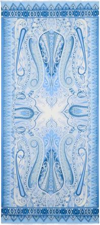Etro Foulard paisley a fiori - Blu