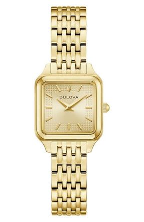 Bulova Classic Sutton Square Bracelet Watch, 23mm in Gold-Tone at Nordstrom