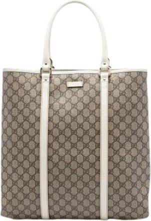 Gucci Pre-owned Tote Bags, female, Beige, Size: ONE SIZE Pre-owned Vintage Tote Bag