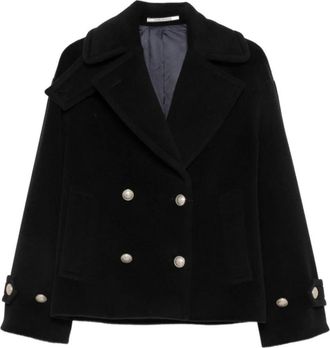 Tagliatore Sheila Coat - Dames - Mantel - Zwart - M - Wol - Jassen