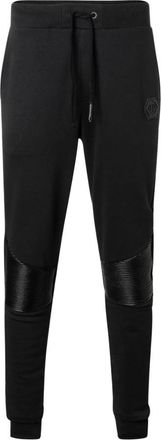 Philipp Plein Pantalon sport bimati&egrave;re Mjt 0410 Anti - Heren - Sweatpants - Zwart - M - Katoen - Broeken