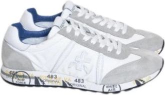 Premiata Stijlvolle witte en grijze sneakers - Heren - Sneakers - Wit - 42 EU - Schoenen