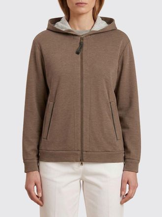 Brunello Cucinelli Sweatshirt Woman color Brown