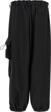 Yohji Yamamoto Oversized Technical Cargo Pants - Black