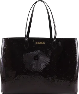 Louis Vuitton Monogram Vernis Red Color Wine Monogram Vernis Tote Bag (Pre-Owned)