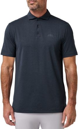 Travis Mathew The Heater Solid Short Sleeve Performance Polo in Total Eclipse at Nordstrom, Size Xx-Large