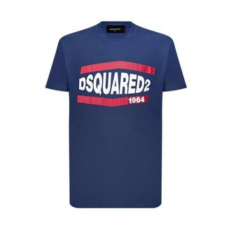 Dsquared2 T-Shirts, male, Blue, Size: 2XL Classic T-Shirt