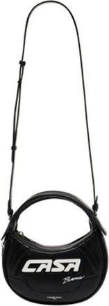 Casablanca Leather Biker Purse Shoulder Bag Black