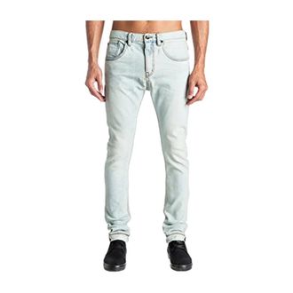 Quiksilver Bleached Skinny Jeans - Heren - Slim Fit Jeans - Blauw - W30 - Katoen - Jeans
