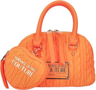 Versace Jeans Couture Schoudertas van stof en imitatieleer - Dames - Handtassen - Oranje - ONE Size - Leer - Tassen