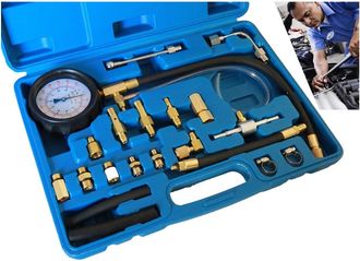 Trade Shop Trade Shop - Kit Tester Pressione Di Compressione Motore Misuratore Pistone Cilindri 20pz