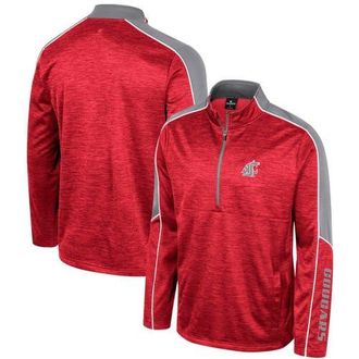 Colosseum Mens Colosseum Cardinal Washington State Cougars Marled Half-Zip Jacket at Nordstrom, Size Medium