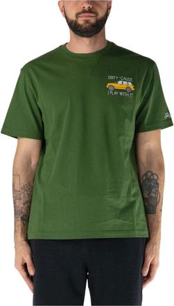MC2 Saint Barth Tops, Heren, Groen, S, Katoen, Dirty Play T-Shirt