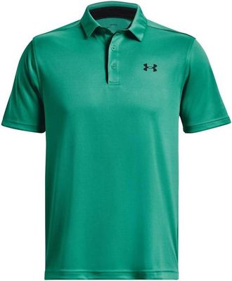 Under Armour Mens Tech Golf Polo In Birdie Green