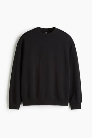 H&M Sweatshirt in Loose Fit - Schwarz