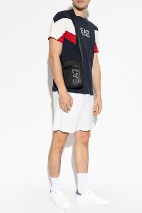 Emporio Armani T-shirt With Logo, Mens, Navy Blue