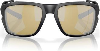 Costa King Tide 8 60mm Polarized Rectangular Sunglasses in Black Silver at Nordstrom
