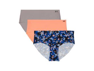 Under Armour Seamless Hipster - 3-Pack Printed Womens Underwear Flare Orange : LG, Elastane/Polyamide