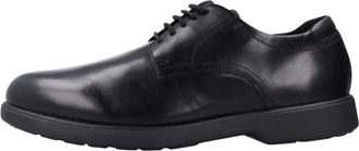 Geox U Spherica Ec 11 Laced Schoenen - Heren - Veterschoenen - Zwart - 43 EU - Leer - Schoenen