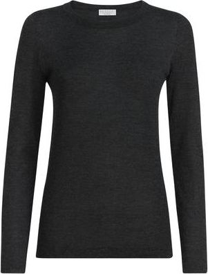 Brunello Cucinelli Cashmere and silk sweater in Anthracite at Nordstrom, Size 3X-Large Eu