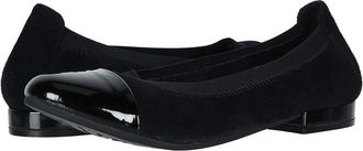 David Tate Nicole Womens Shoes Black Suede/Patent : 8.5 WW (EE)