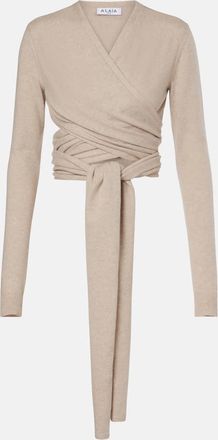 Alaia Ala&iuml;a Top in misto cashmere e lana