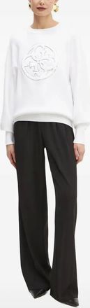 Guess Co Felpa con paillettes - Bianco