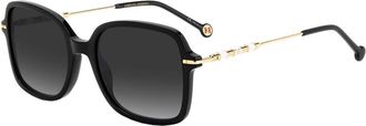 Carolina Herrera Zwart/Donkergrijs Getinte Zonnebril - Dames - Zonnebrillen - Veelkleurig - ONE Size - Accessoires