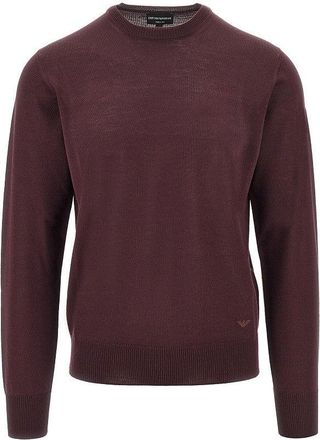 Emporio Armani Virgin wool sweater with Eagle embroidery Man XXL