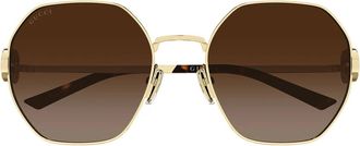 Gucci Sunglasses Gg2046 S 003 Gold/Brown Woman