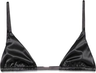 Toteme Bralette in raso - Nero