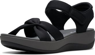 Clarks womens Arla Daisy, Black Textile, 9.5 UK