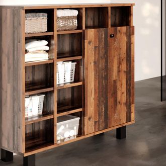Vicco Mueble De Ba&ntilde;o Fynn, Roble R&uacute;stico, 78.4 X 91.6 Cm, Vicco