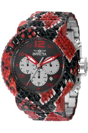 Invicta Pro Diver 48552 Heren Horloge - Quartz Uurwerk - Roestvrij Staal met zwarte Wijzerplaat - 52mm